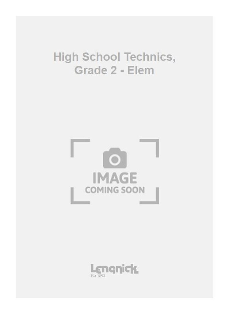 High School Technics, Grade 2 - Elem